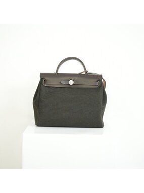 Hermes Herbag Zip 31, Black/Brown Full Set